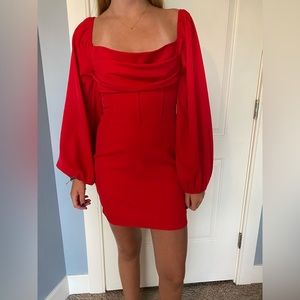 Princess Polly girls mini red dress. Size US 6 EU 38